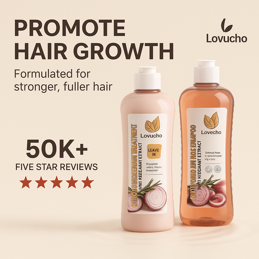Lovucho Onion, Rosemary and Biotin Shampoo & Treatment + FREE Gift